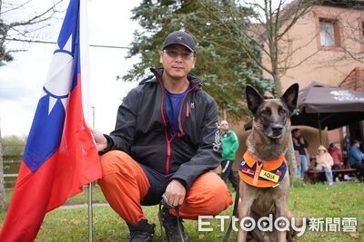 同島一命！新北消防結束11天花蓮救災　搜救犬將接力人道搜救