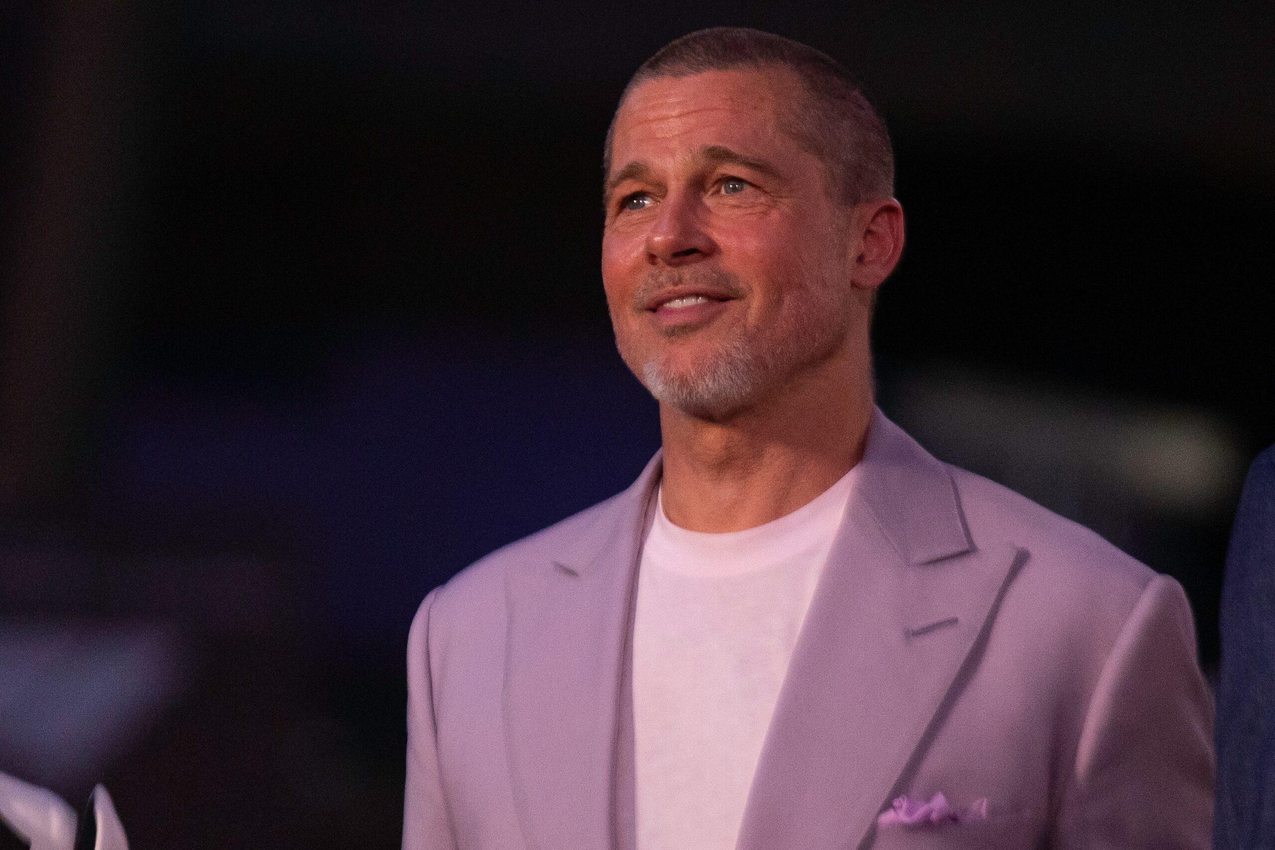 Brad Pitt with Cast Of ''F1, The Movie'' In Mexico City.