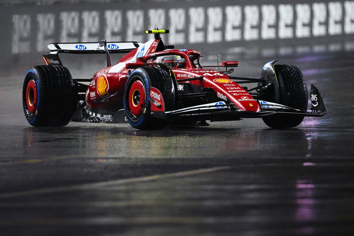 Lewis Hamilton qualified 20th in wet conditions in Las Vegas (Getty Images)