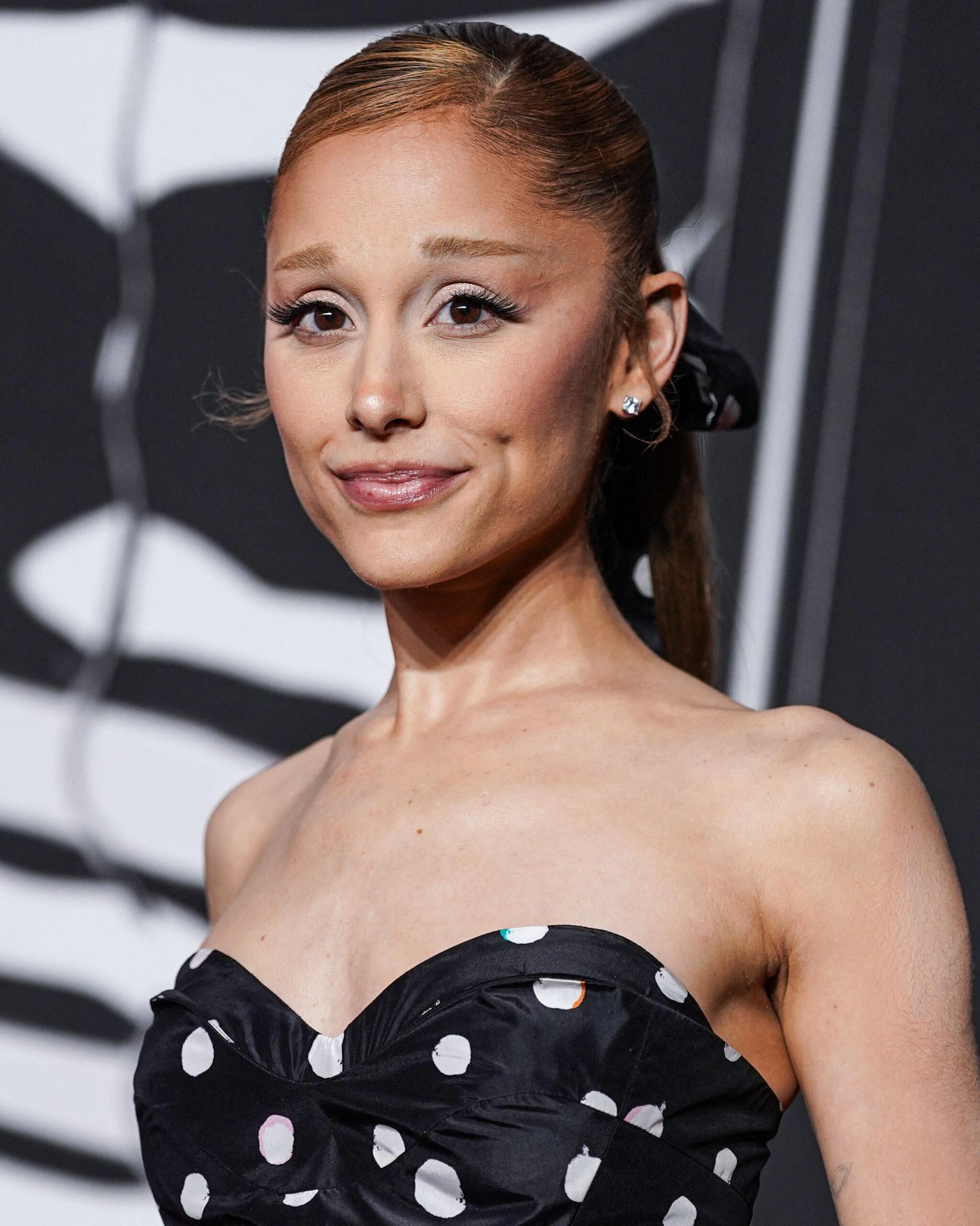 Ariana Grande-Butera wearing a custom Fendi dress and Swarovski jewelry arrives at the 2025 MTV Video Music Awards