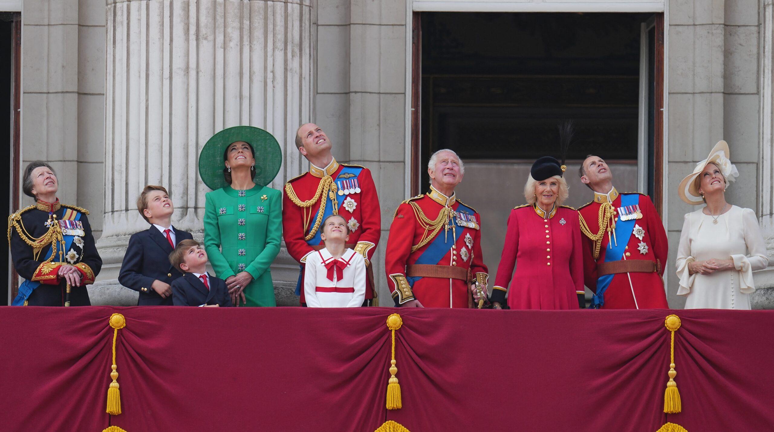 Members of the Royal Family attend Trooping the Colour