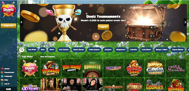 duelz casino slots
