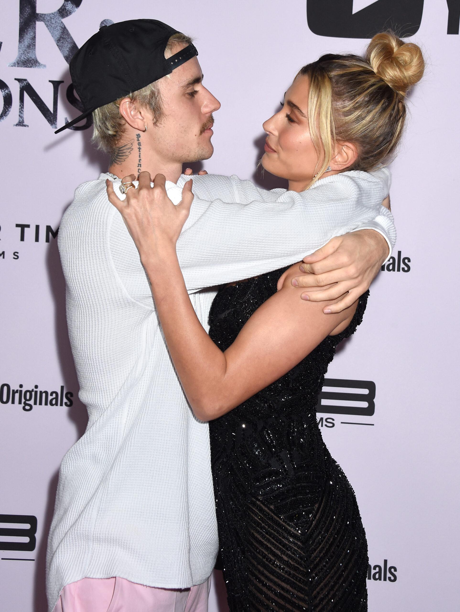 Justin and Hailey Bieber at the YouTube Originals' 