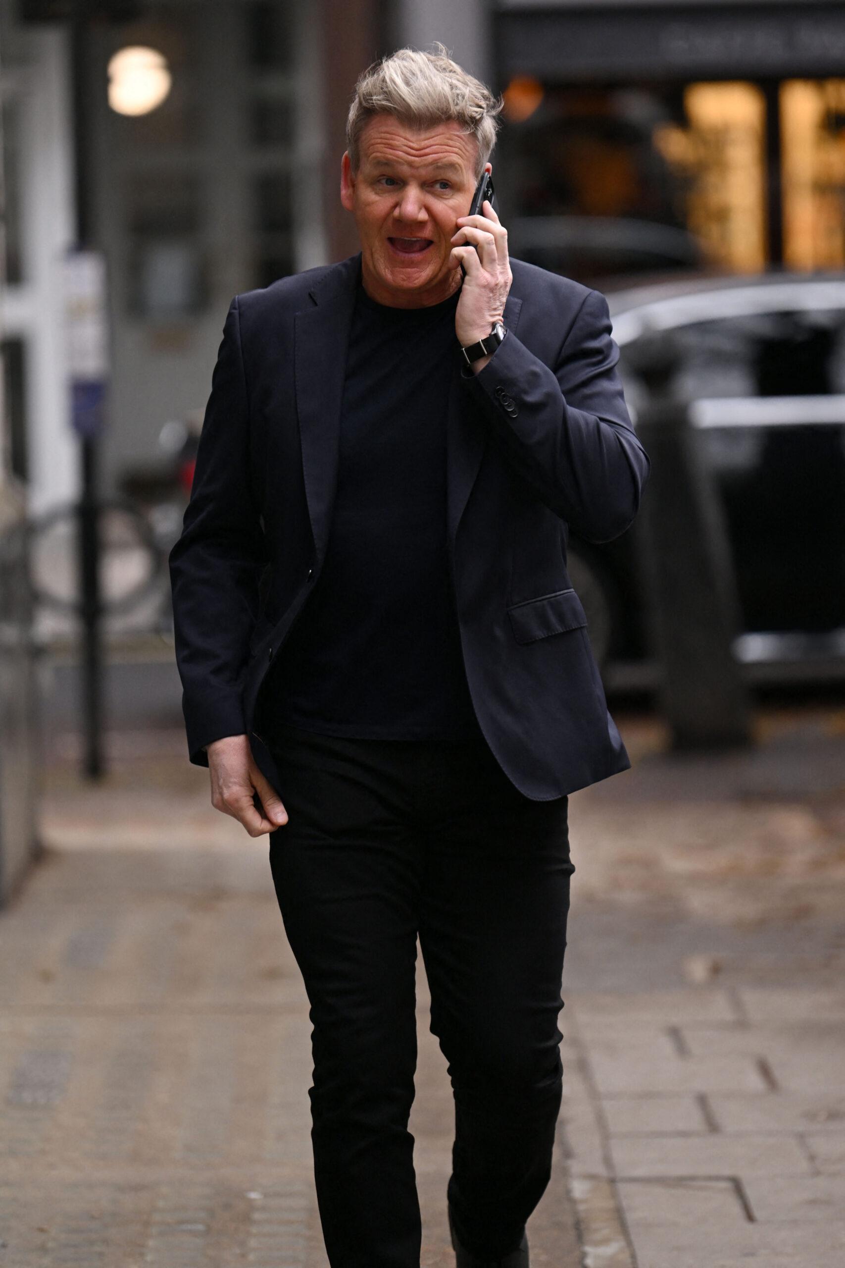 Gordon Ramsey seen in Central London for meetings