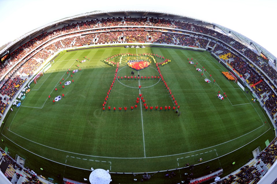 General view taken on January 29, 2011 in Le Mans, during the inauguration of the MMArena, the new stadium of Le Mans. The stadium, that will host the matches of the French second division football club of Le Mans, has a capacity of 25,000 spectators for matches and 38,000 for concert. AFP PHOTO / JEAN FRANCOIS MONIER (Photo credit should read JEAN-FRANCOIS MONIER/AFP via Getty Images)