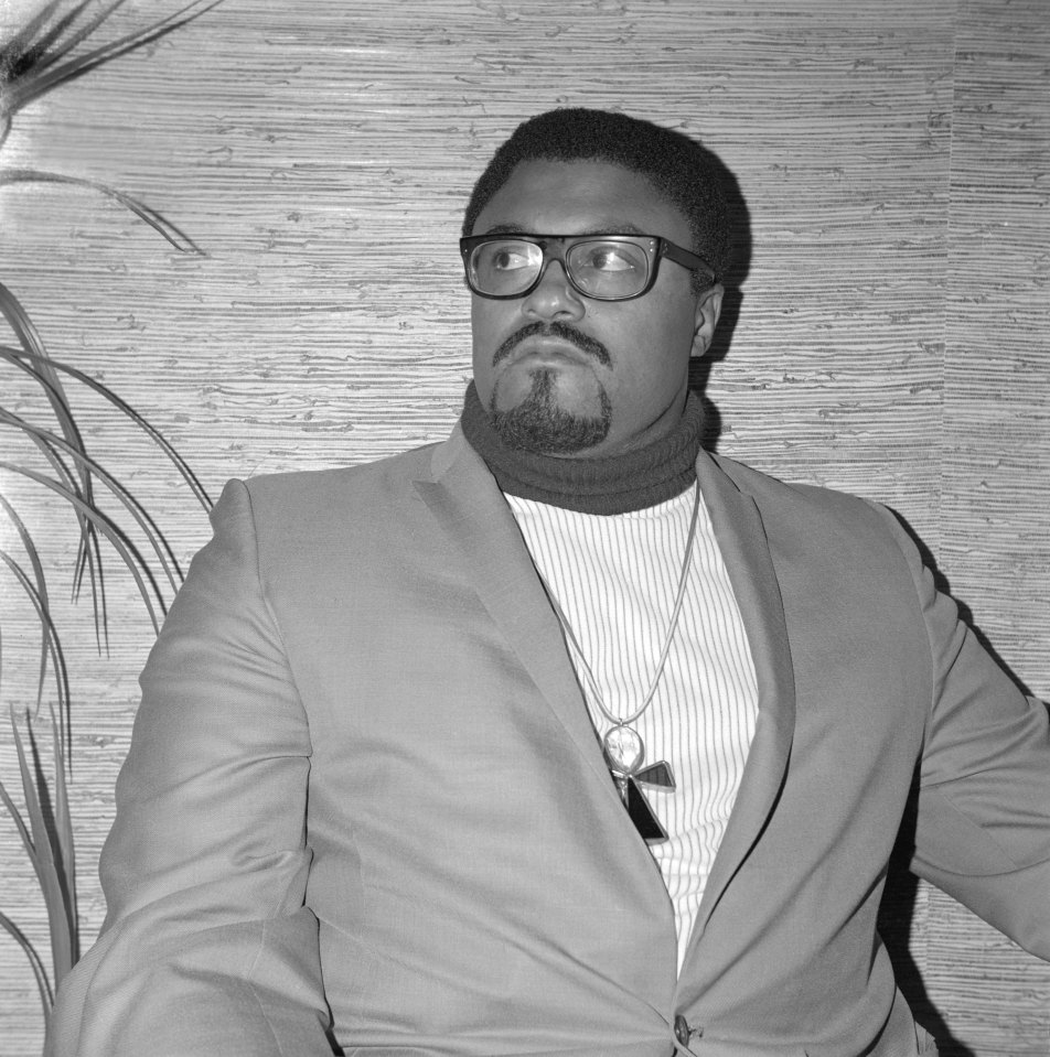NEW YORK - JUNE 28: Former NFL player, singer, actor and minister Rosey Grier poses for a portrait on June 28, 1968 in New York City, New York. (Photo by Don Paulsen/Michael Ochs Archives/Getty Images)