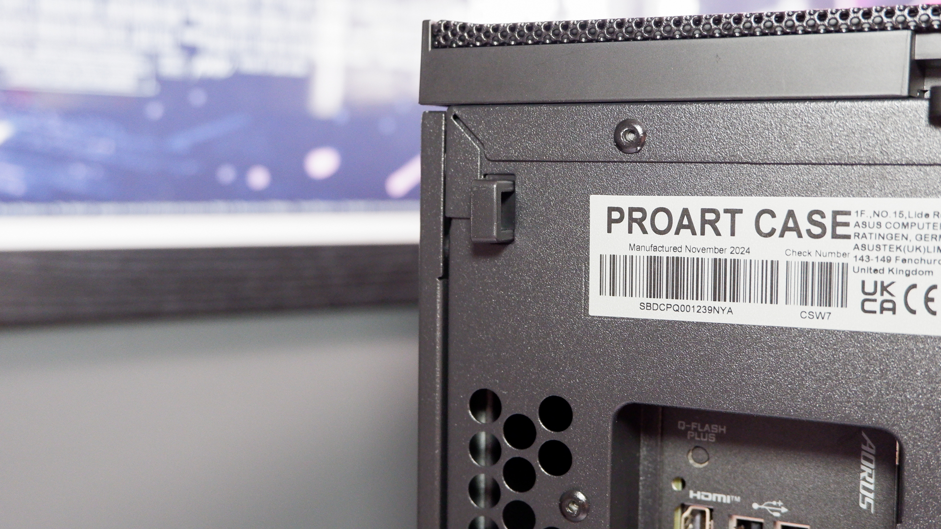 A gaming PC in the process of being built, using Radeon and Ryzen components and an Asus Pro Art PA401 PC case.