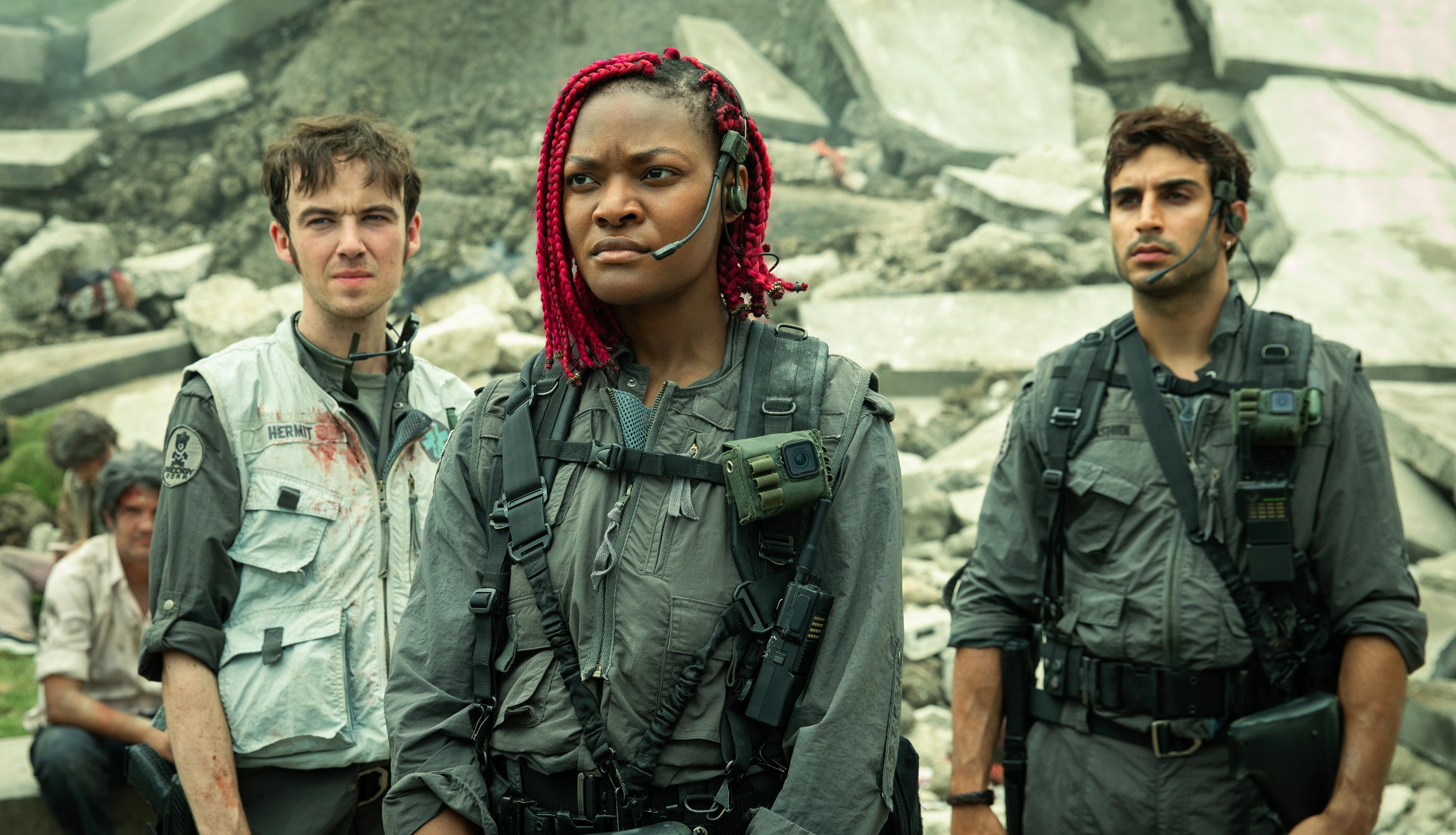 Three soldiers in Alien: Earth