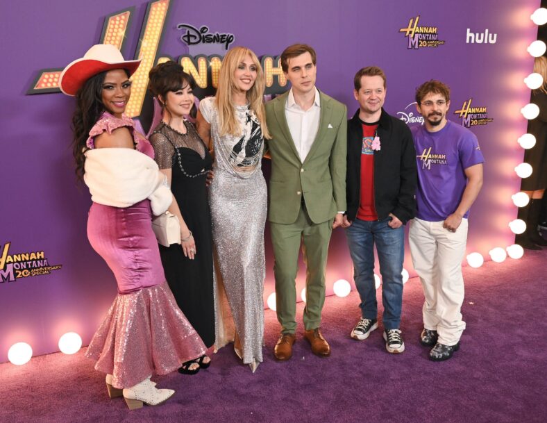 Miley Cyrus and cast at Hannah Montana 20th Anniversary Special