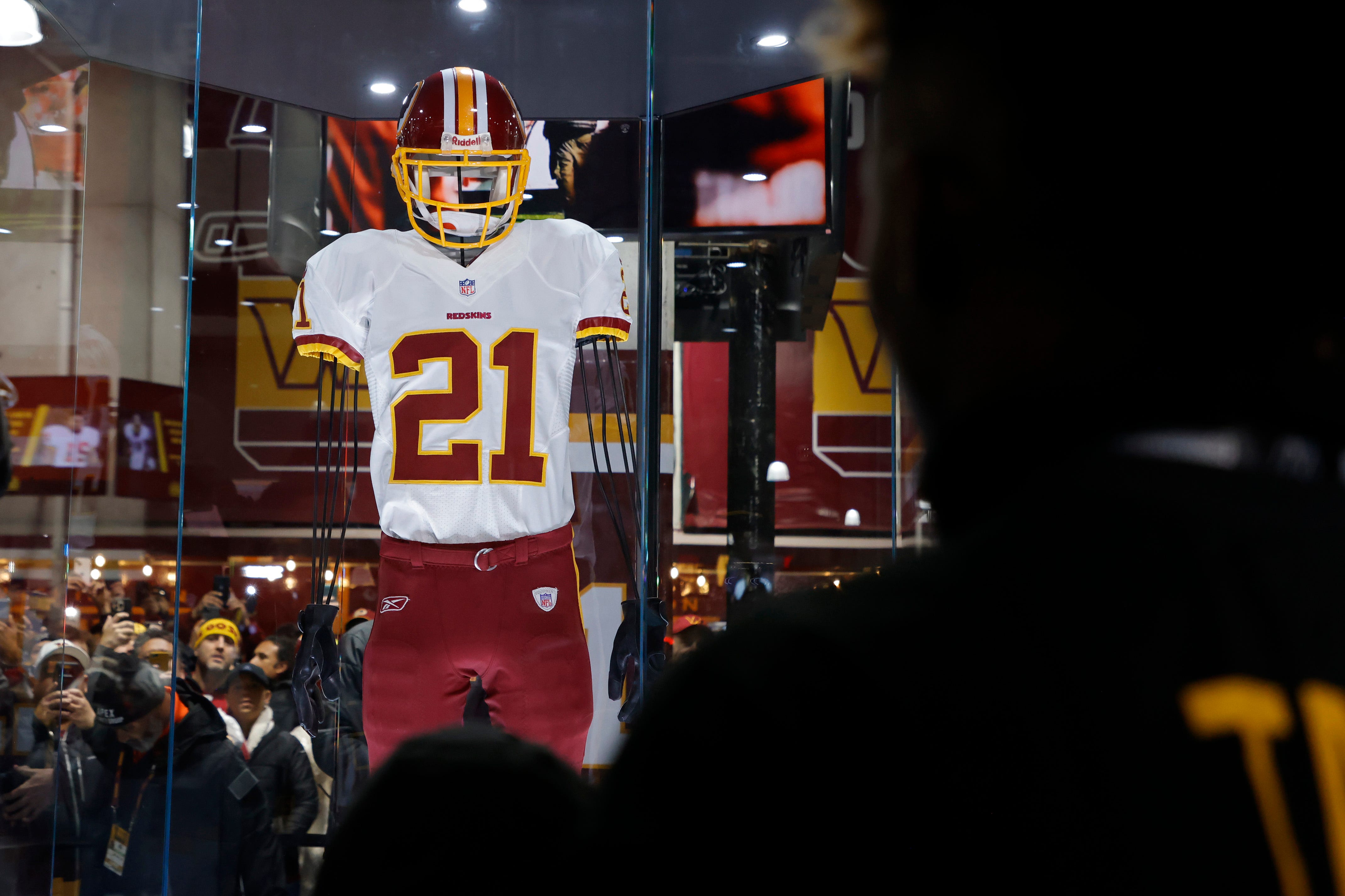Nov 27, 2022; Landover, Maryland, USA; A view of a memorial honoring the 15th year of former Washington Redskins safety Sean Taylor's passing prior to the Commanders' game against the Atlanta Falcons at FedExField.