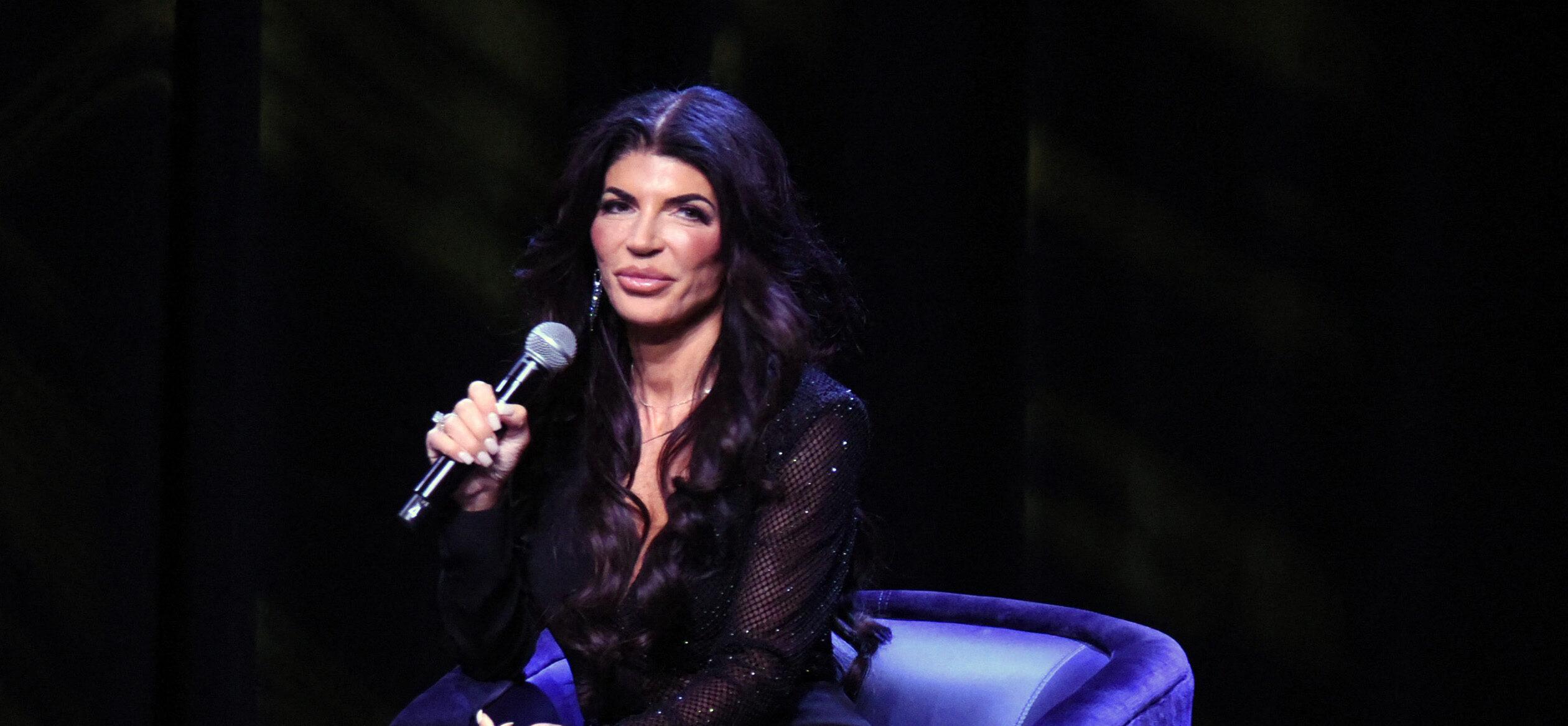 Teresa Giudice during a speaking event.