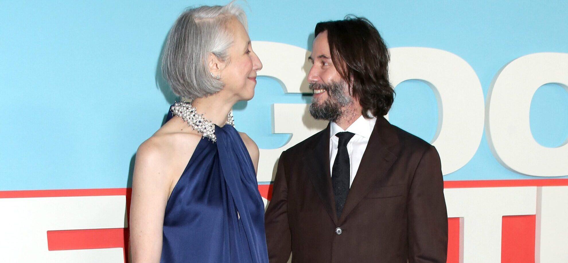 Alexandra Grant and Keanu Reeves attend Lionsgate's 'Good Fortune' New York Screening