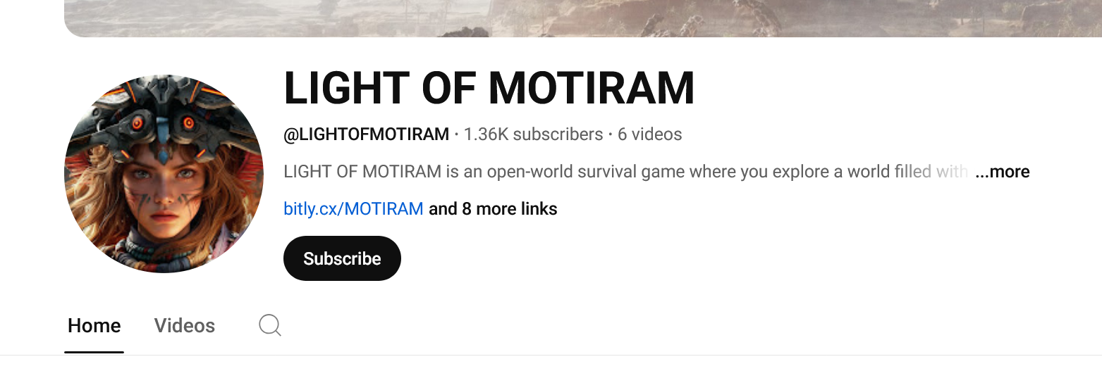 Light of Motiram YouTube header (old)