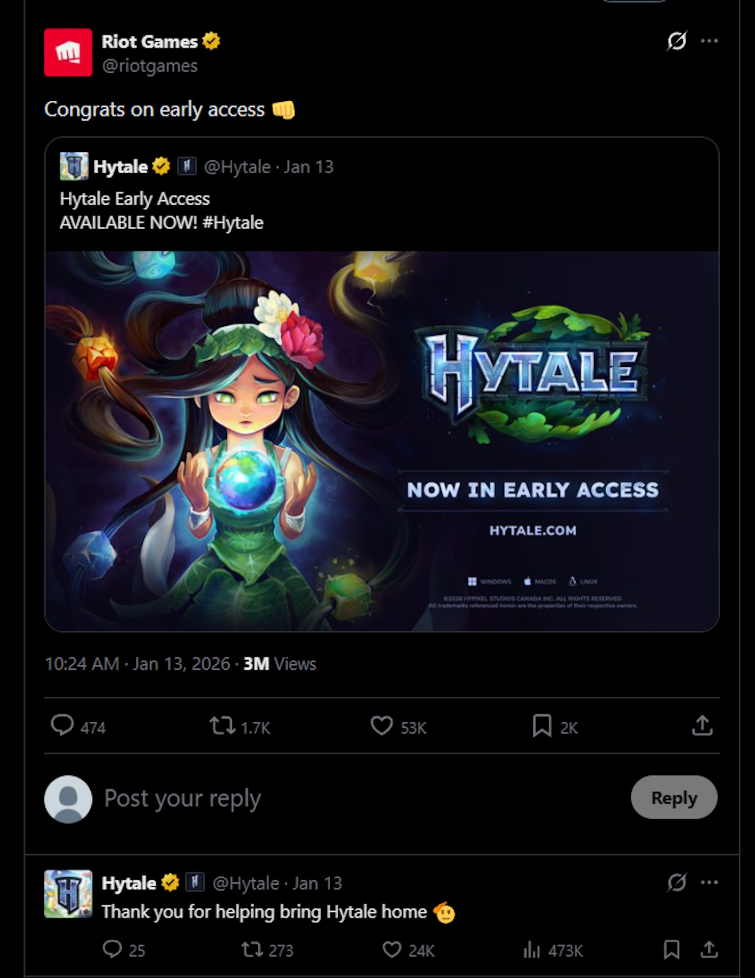 Congrats on early access