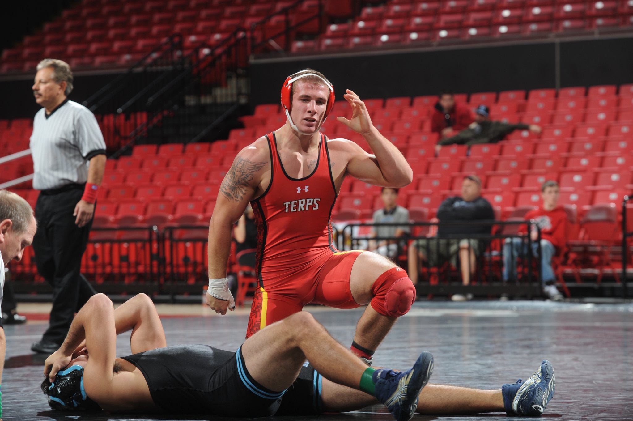 Ty Snook wrestled more than 90 matches as a Terrapin at the University of Maryland.