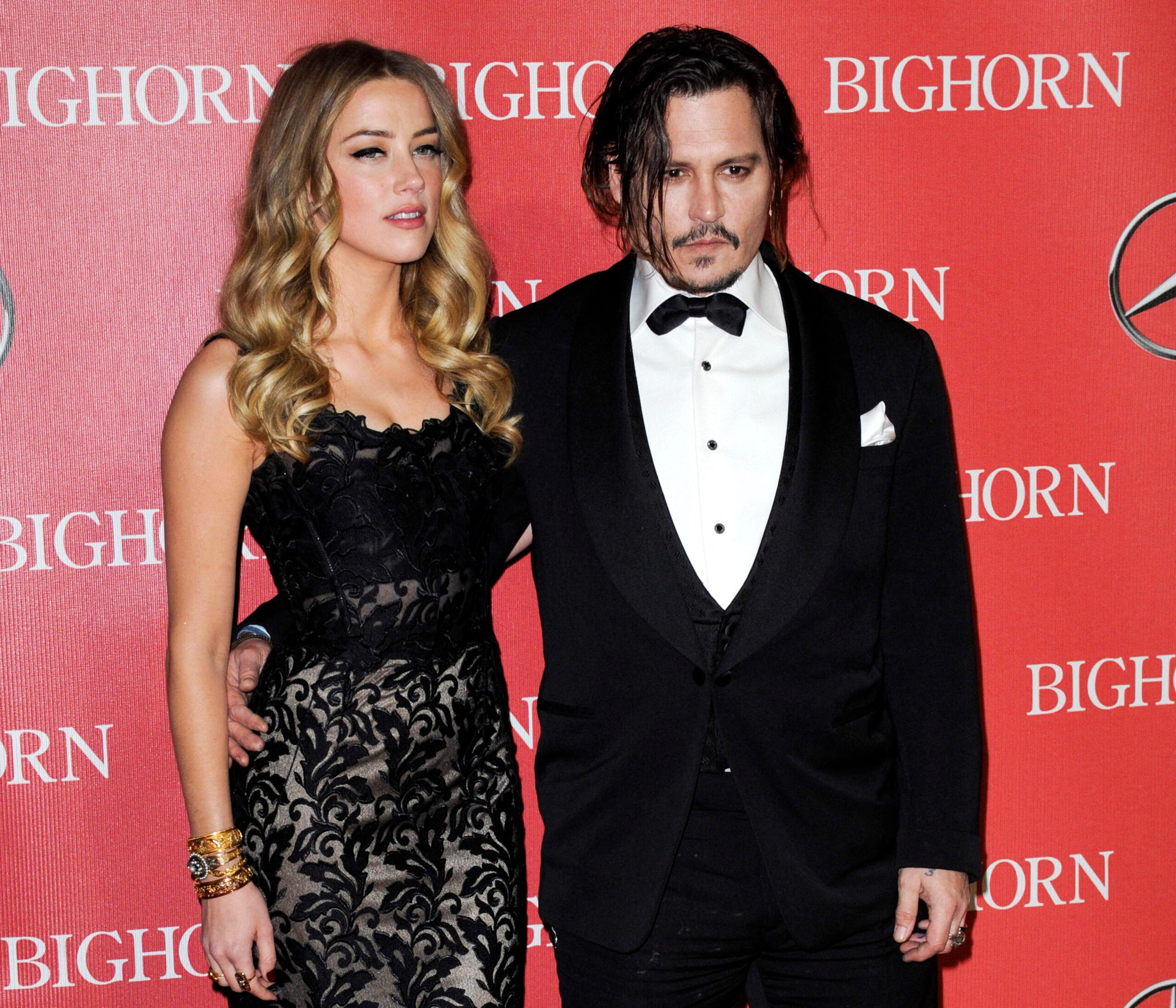 Johnny Depp and Amber Heard at 27th Annual Palm Springs International Film Festival Awards Gala