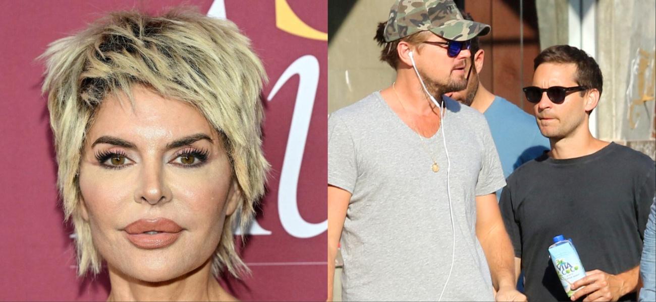 Lisa Rinna-Leonardo DiCaprio, Tobey Maguire Collage