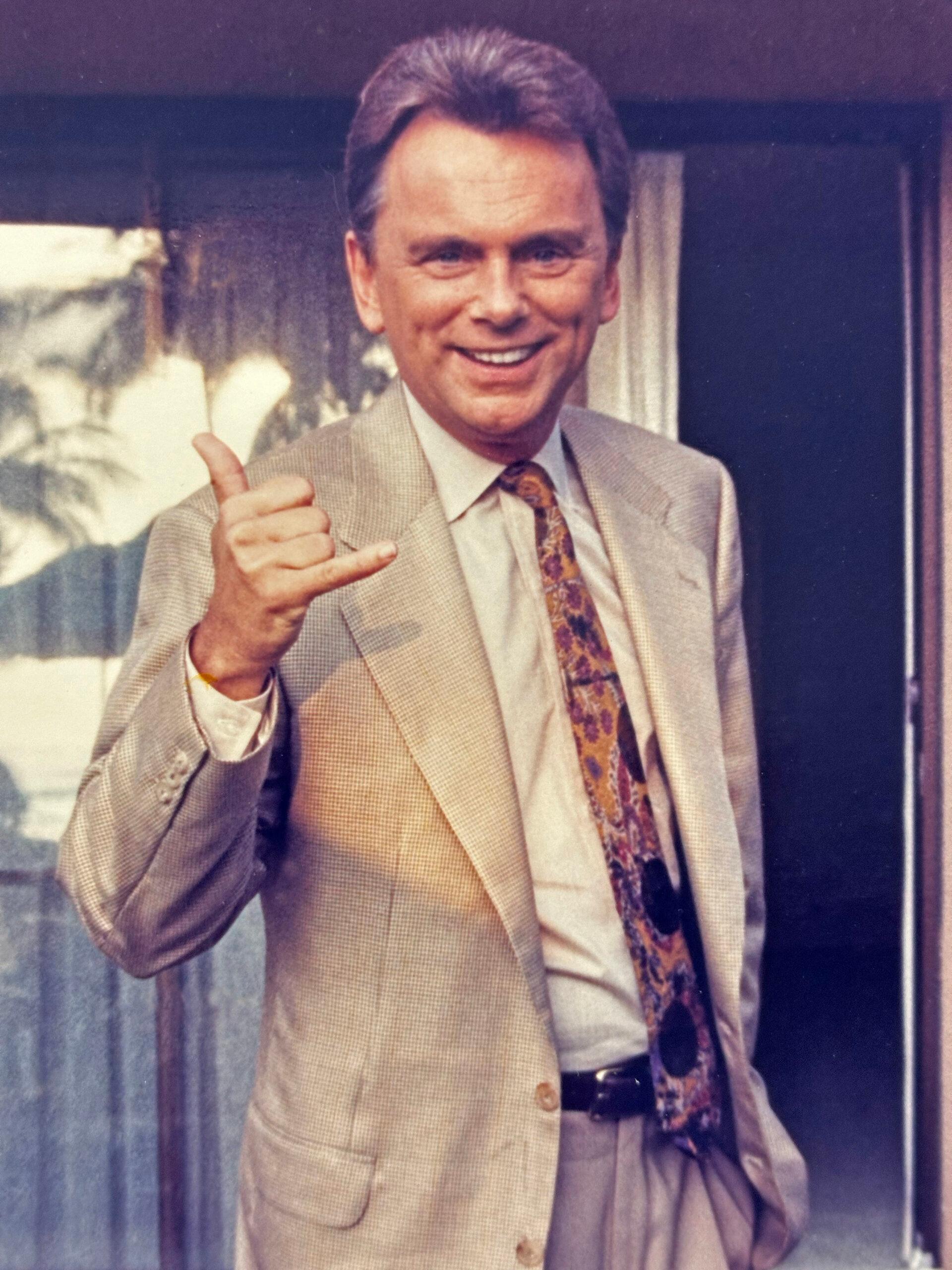 Pat Sajak Hawaiin hand gesture
