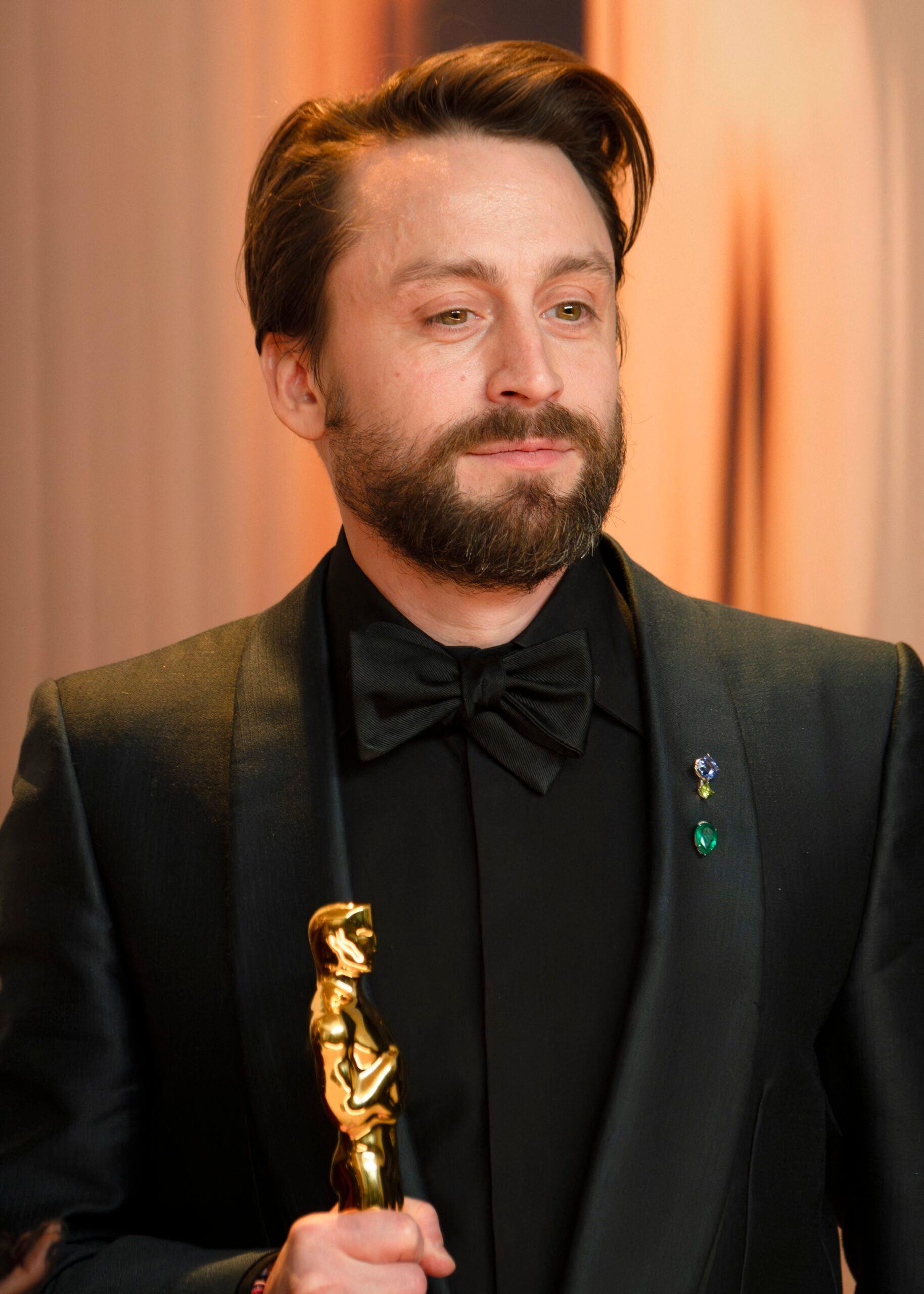 Kieran Culkin in the Press Room during the 97th Academy Awards, presented by the Academy of Motion Picture Arts and Sciences (AMPAS), at the Dolby Theatre in Hollywood.