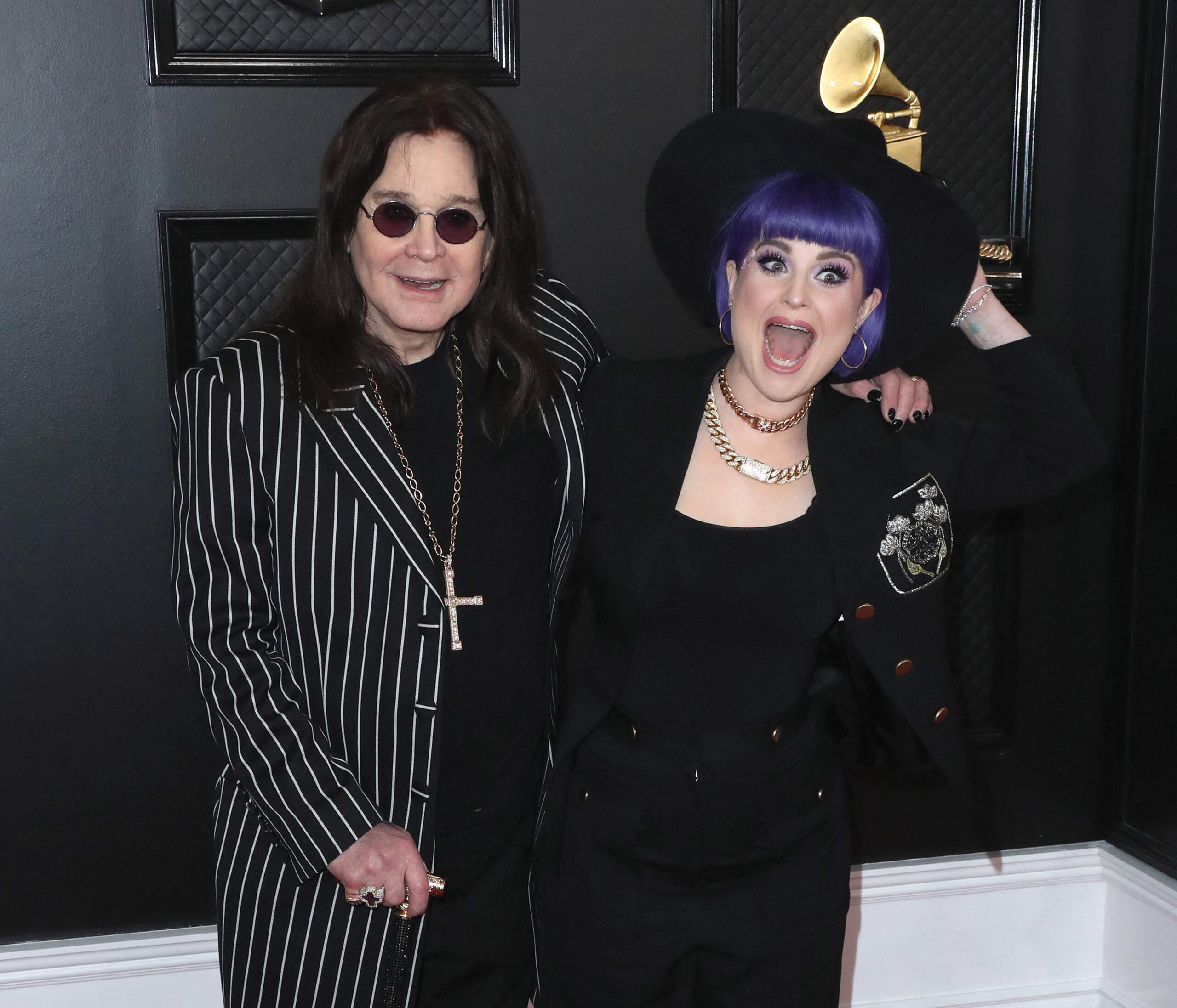 Ozzy Osbourne and Kelly Osbourne arrive at the 62nd Annual GRAMMY Awards