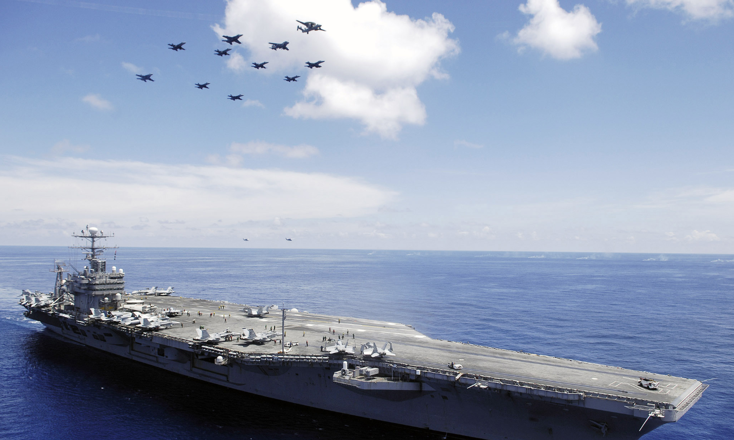 美媒：&ldquo;林肯&rdquo;号航母打击群一两天内即可对伊朗动武