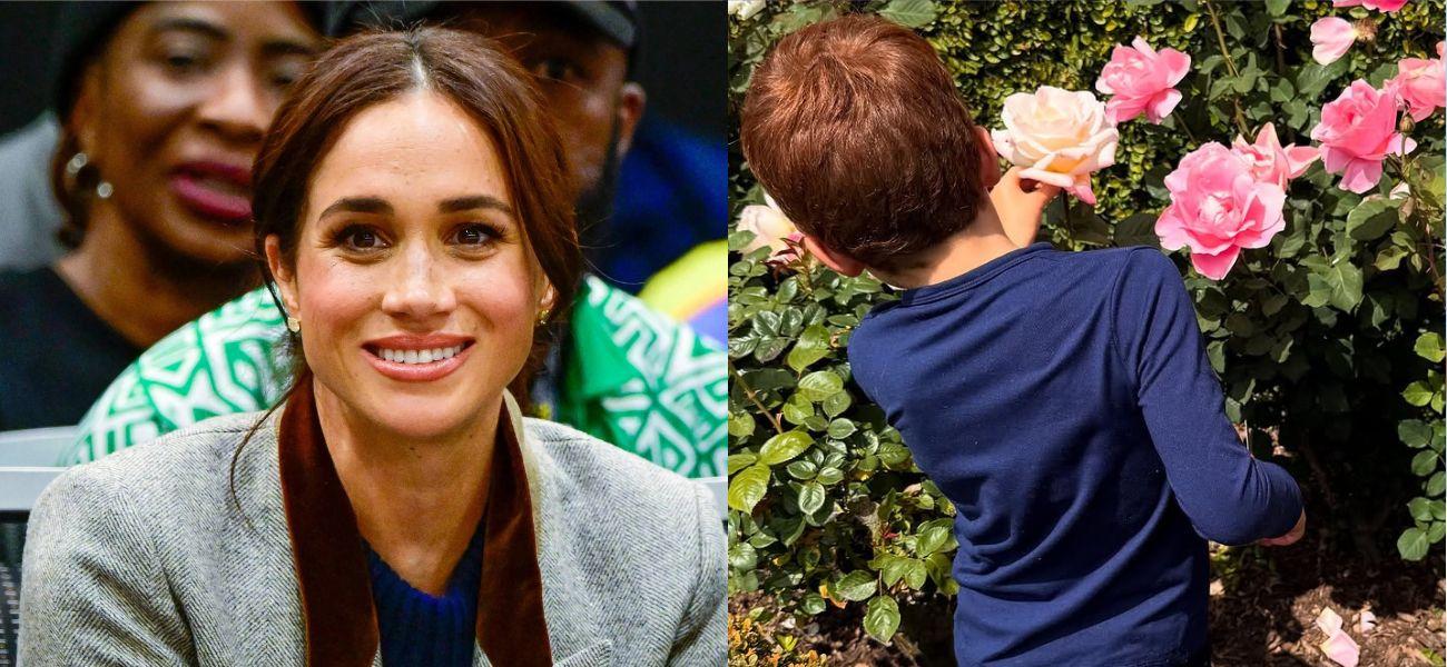 Meghan Markle and Prince Archie photo collage
