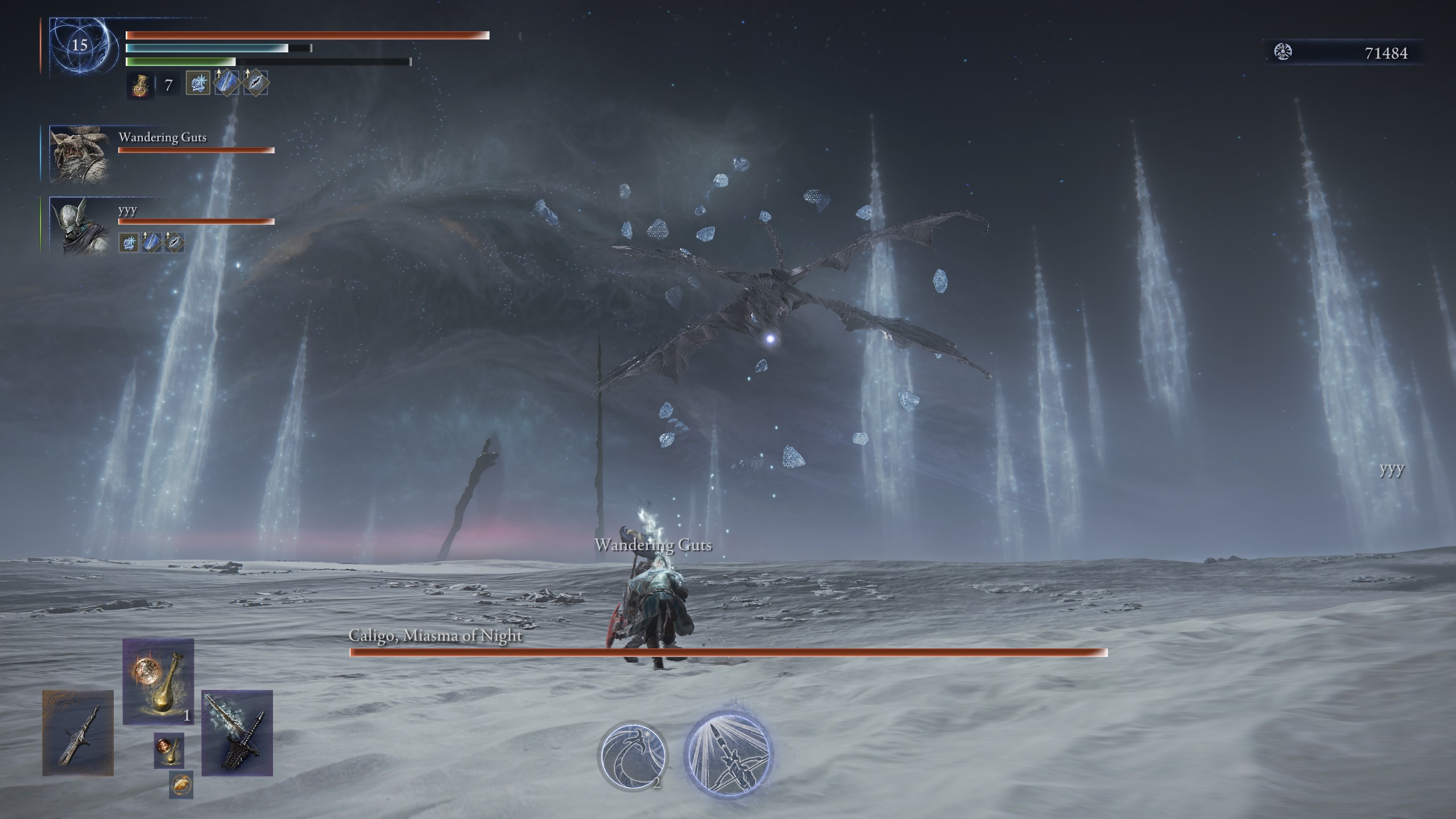 Elden Ring Nightreign Everdark Caligo flying