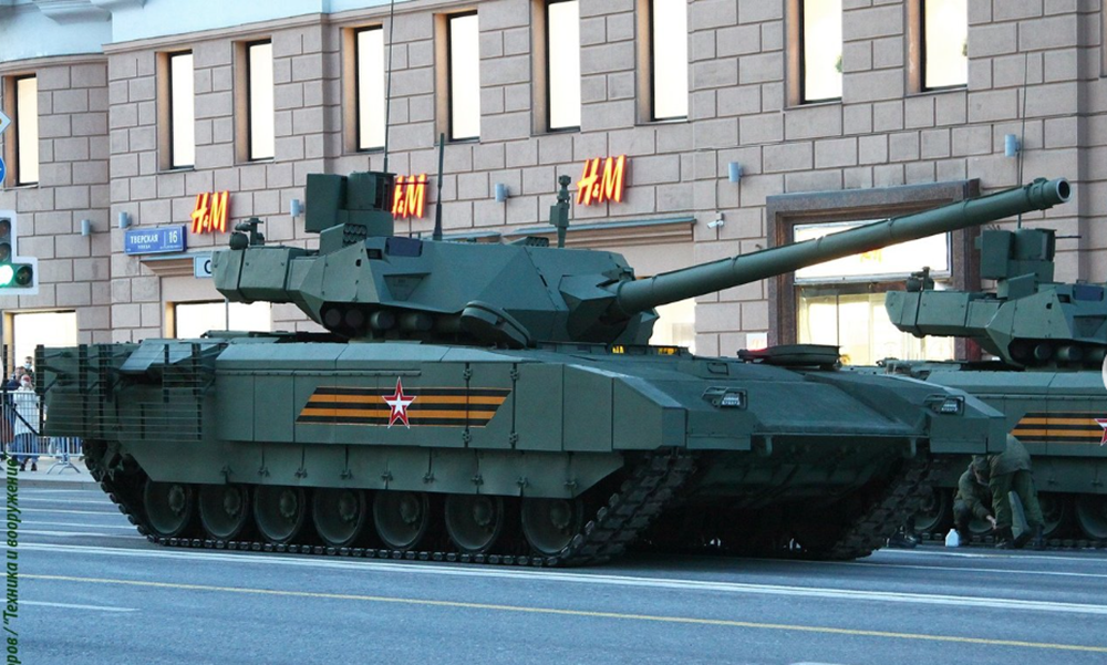 俄罗斯T-14&ldquo;阿玛塔&rdquo;坦克。