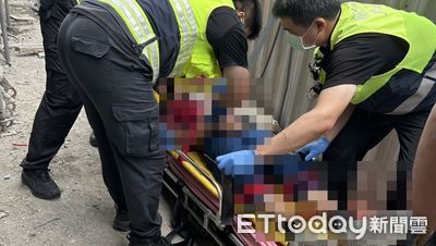 快訊／驚悚！天降鋼筋貫穿頭部　新北工人命危送醫急救