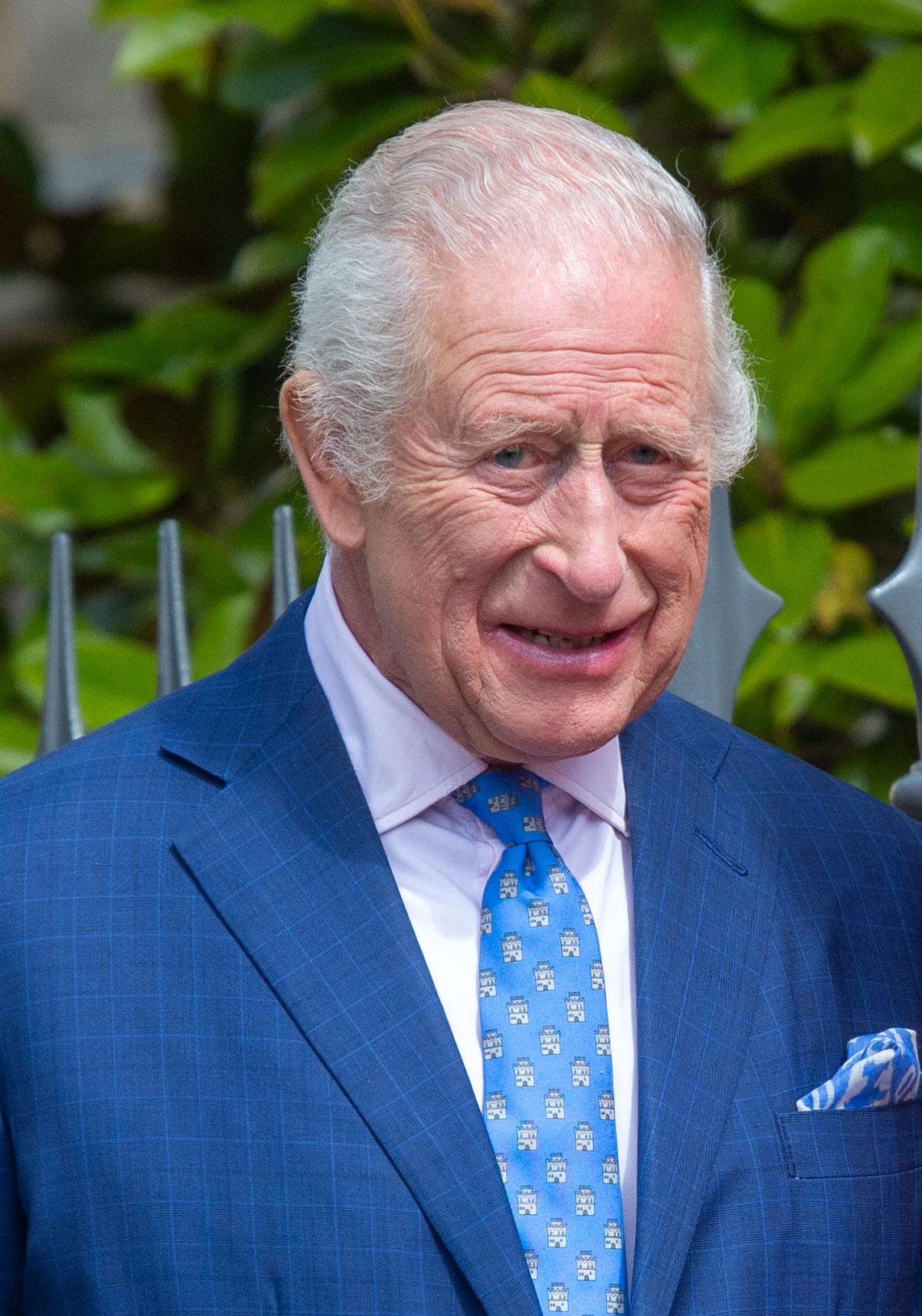 King Charles at Easter Mattins Service At St George'S Chapel, Windsor