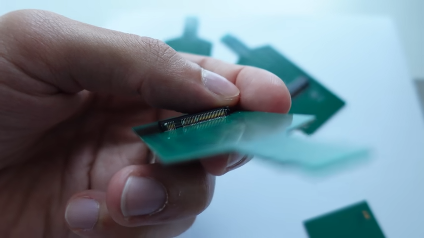 A screenshot from Better Gaming's YouTube video trying to put an SSD in a Nintendo Switch 2, showing off the PCB