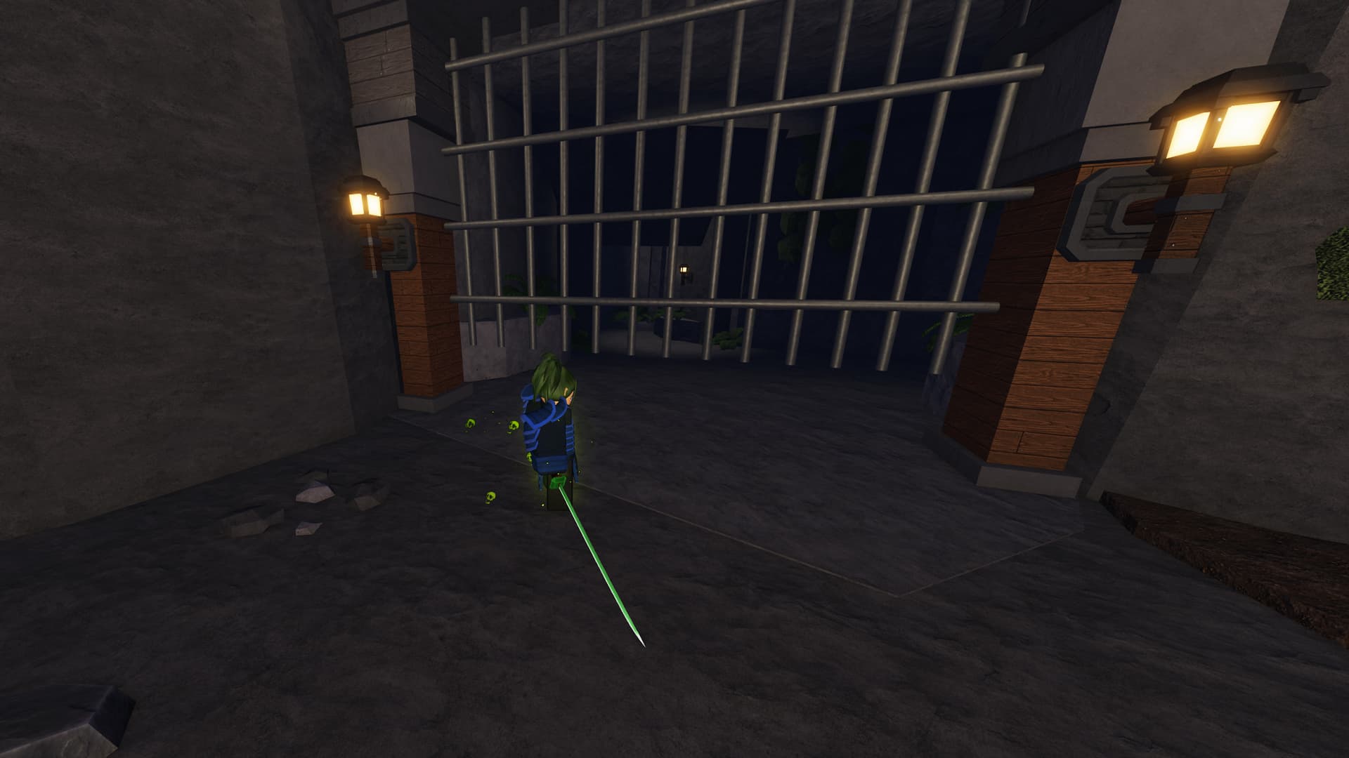 The gate locking the zone to get the Arcane Pickaxe in The Forge