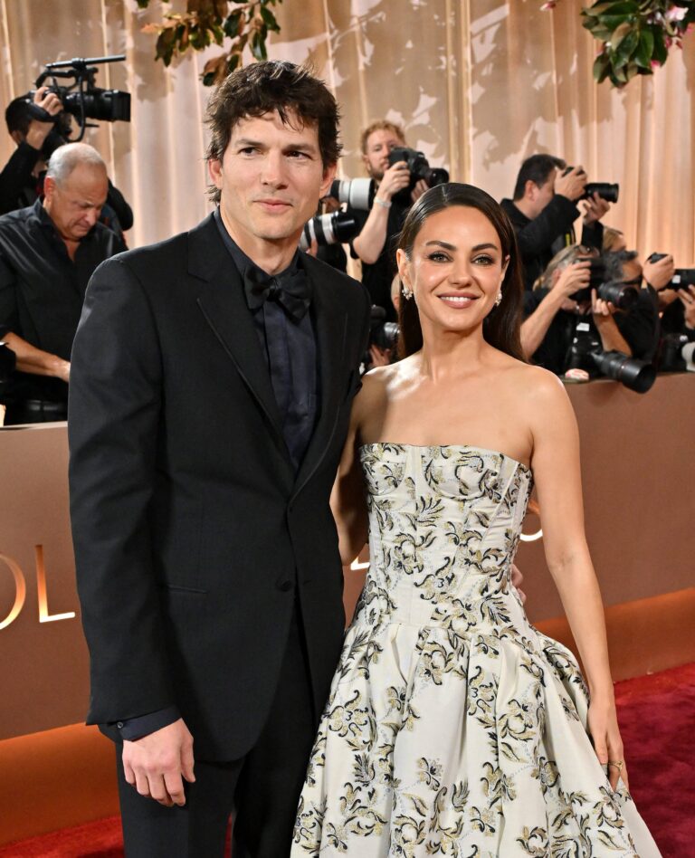 Ashton Kutcher and Mila Kunis at the 83rd Annual Golden Globes