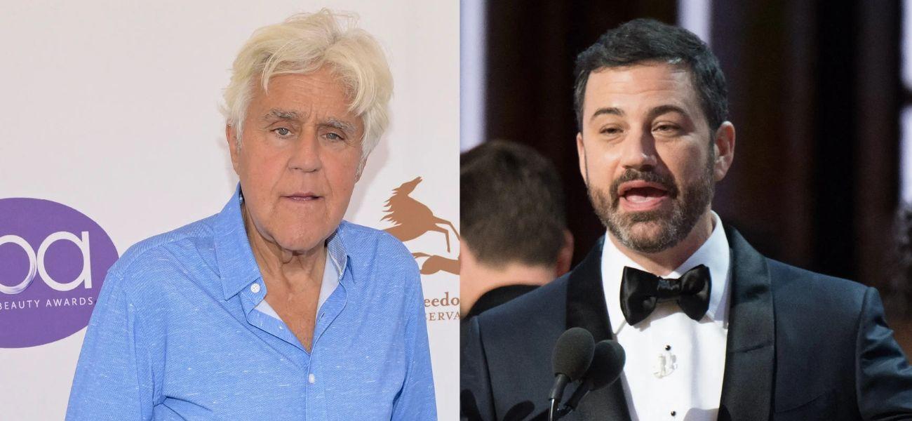 Jay Leno, Jimmy Kimmel photo collage