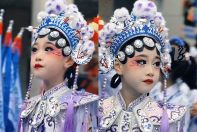 長沙小女孩穿「京劇戲服」驚豔全場　網讚嘆：美得像洋娃娃