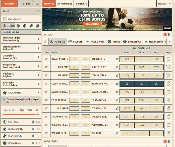 vegasland sportsbook canada