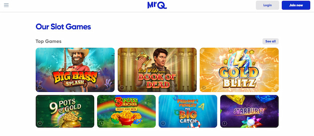 mrq casino games