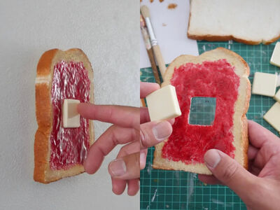 超逼真草莓果醬吐司變成「電源開關」！日本搞怪設計把美味藏入生活