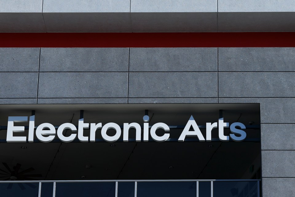 ORLANDO, FLORIDA - JANUARY 31: Signage for Electronic Arts on the outside of an office building on January 31, 2025 in Orlando, Florida. EA Sports is the creator of Madden NFL 25 and College Football 25. (Photo by Aaron M. Sprecher/Getty Images)