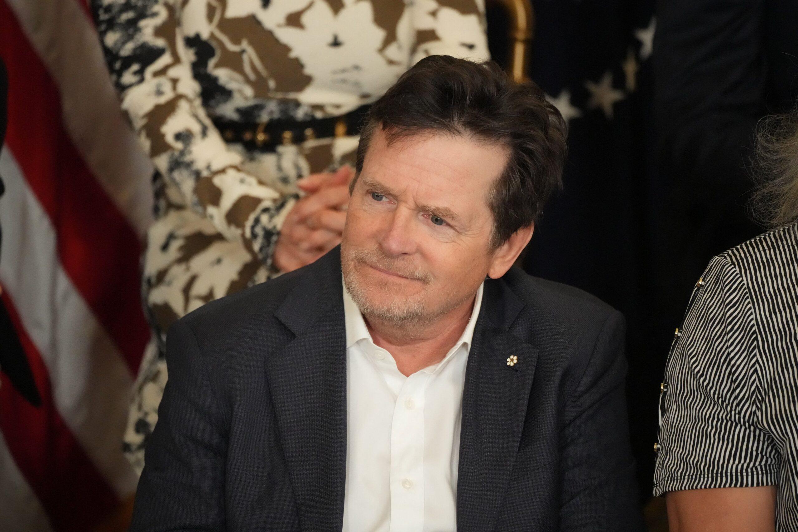 Michael J. Fox at Medal of Freedom Ceremony
