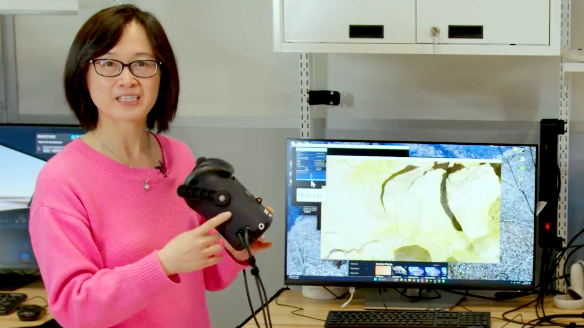 A promotional image from Meta showcasing its experimental VR headset called Tiramisu.