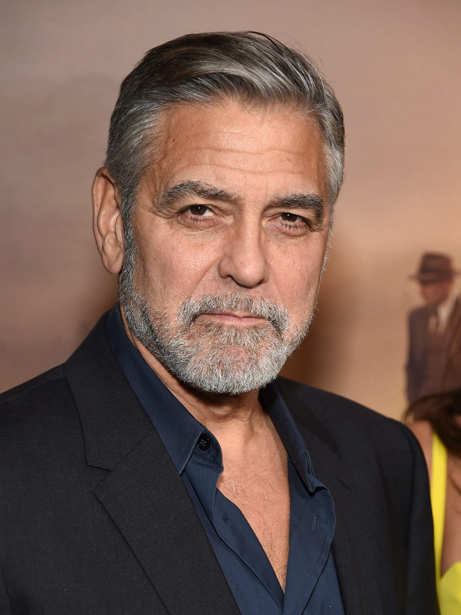 George Clooney at The Boys in the Boat Los Angeles Premiere