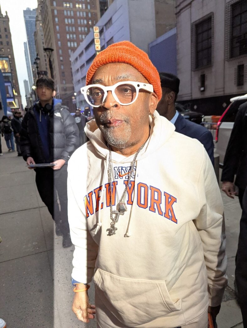 Spike Lee walking on the street