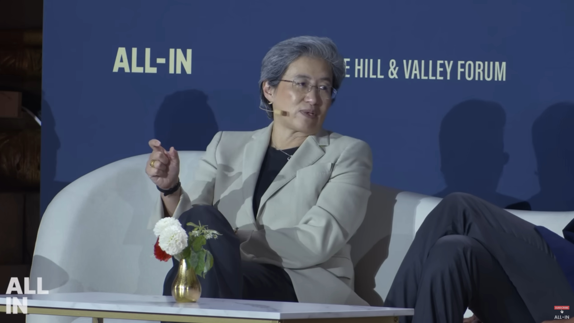 Dr. Lisa Su on the All-in Podcast at the Trump Administration's AI summit in Washington D.C.