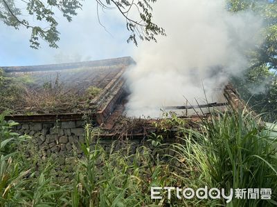 快訊／七堵磚造古厝火警　男來不及逃「磚瓦覆蓋」慘死臥室