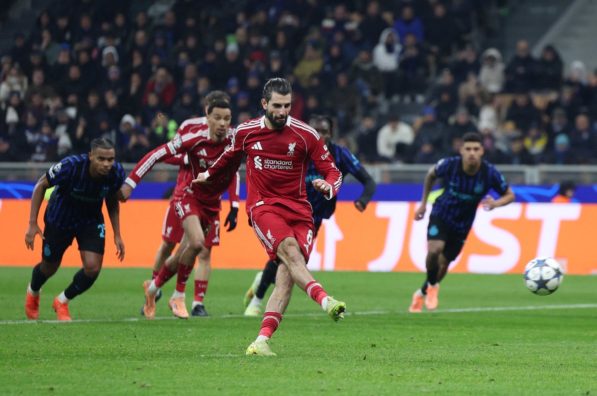 Dominik Szoboszlai netted the winning goal for Liverpool with a late penalty (REUTERS)