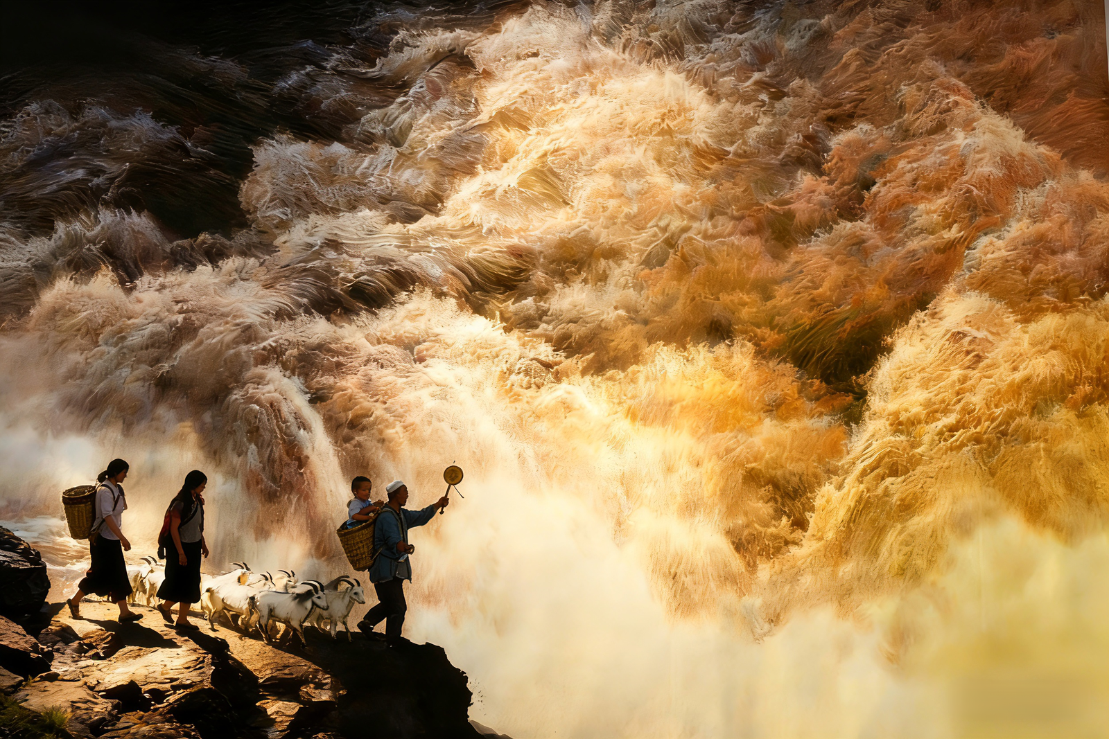 估价380万 著名画家巨幅画作遭泼墨:千万网友献策补救