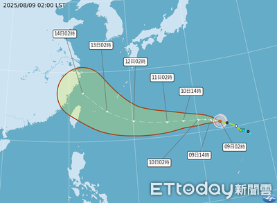 風切強不強決定「楊柳」命運　恐減弱消散或靠近台灣陸地
