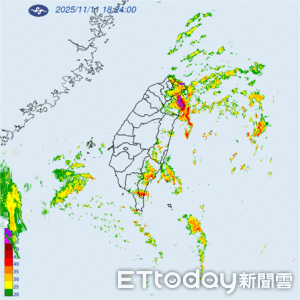 快訊／強對流！　大雷雨轟2縣市