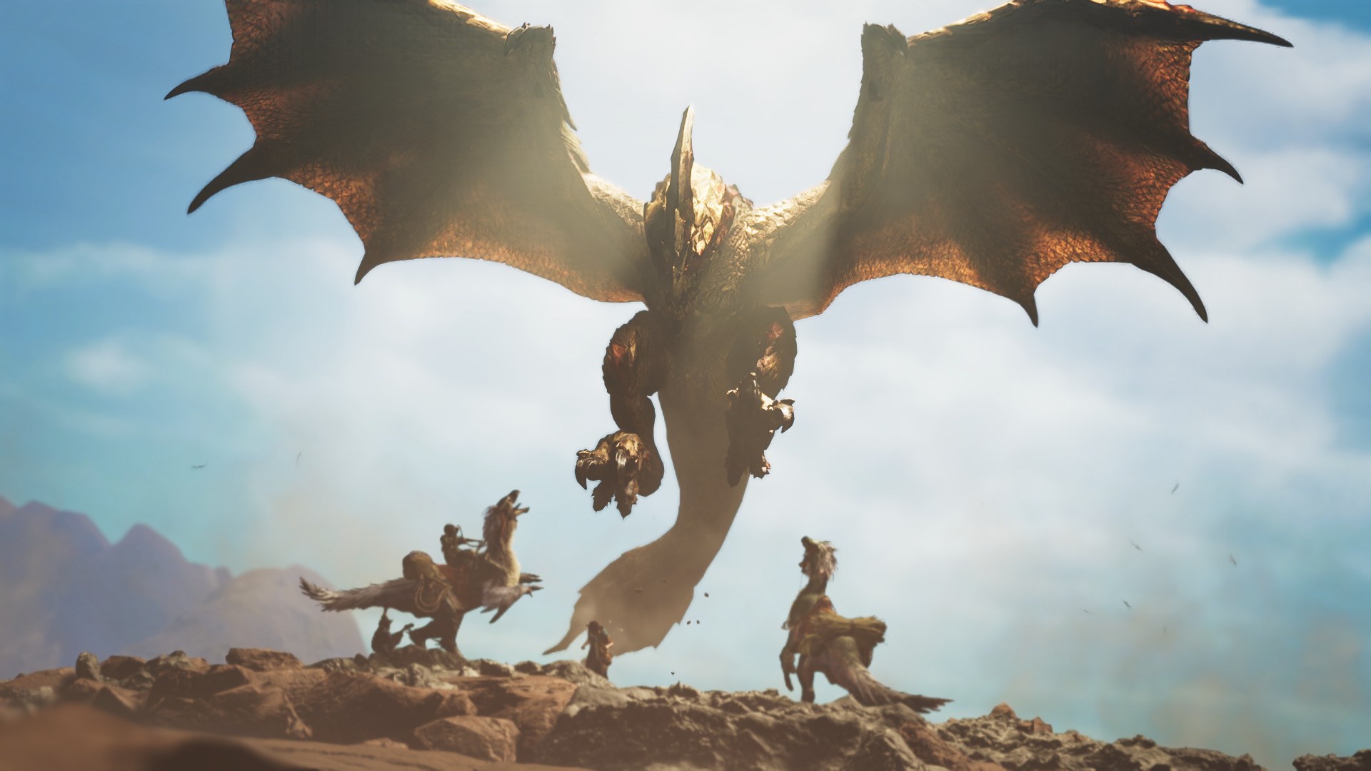 Seregios in a Monster Hunter Wilds cutscene.